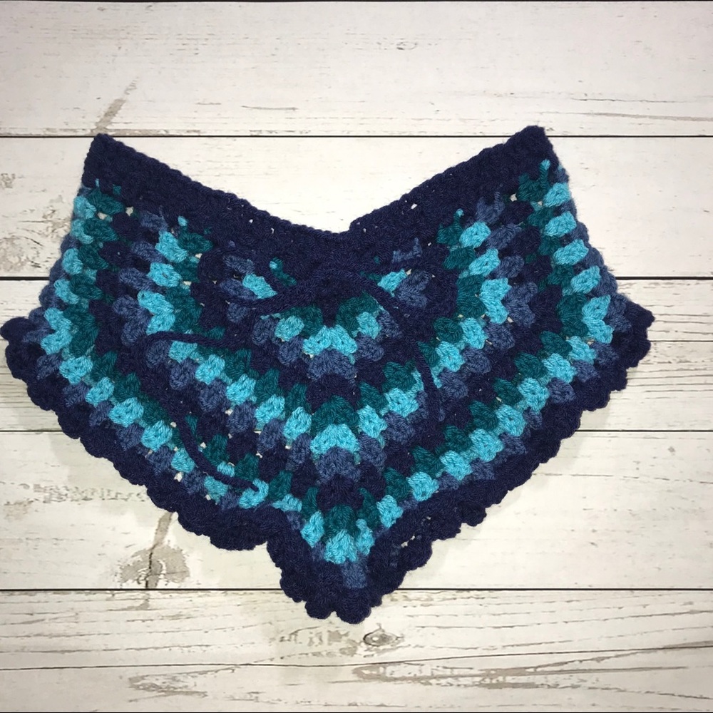 Boho Crochet Cheeky Booty Shorts S/M